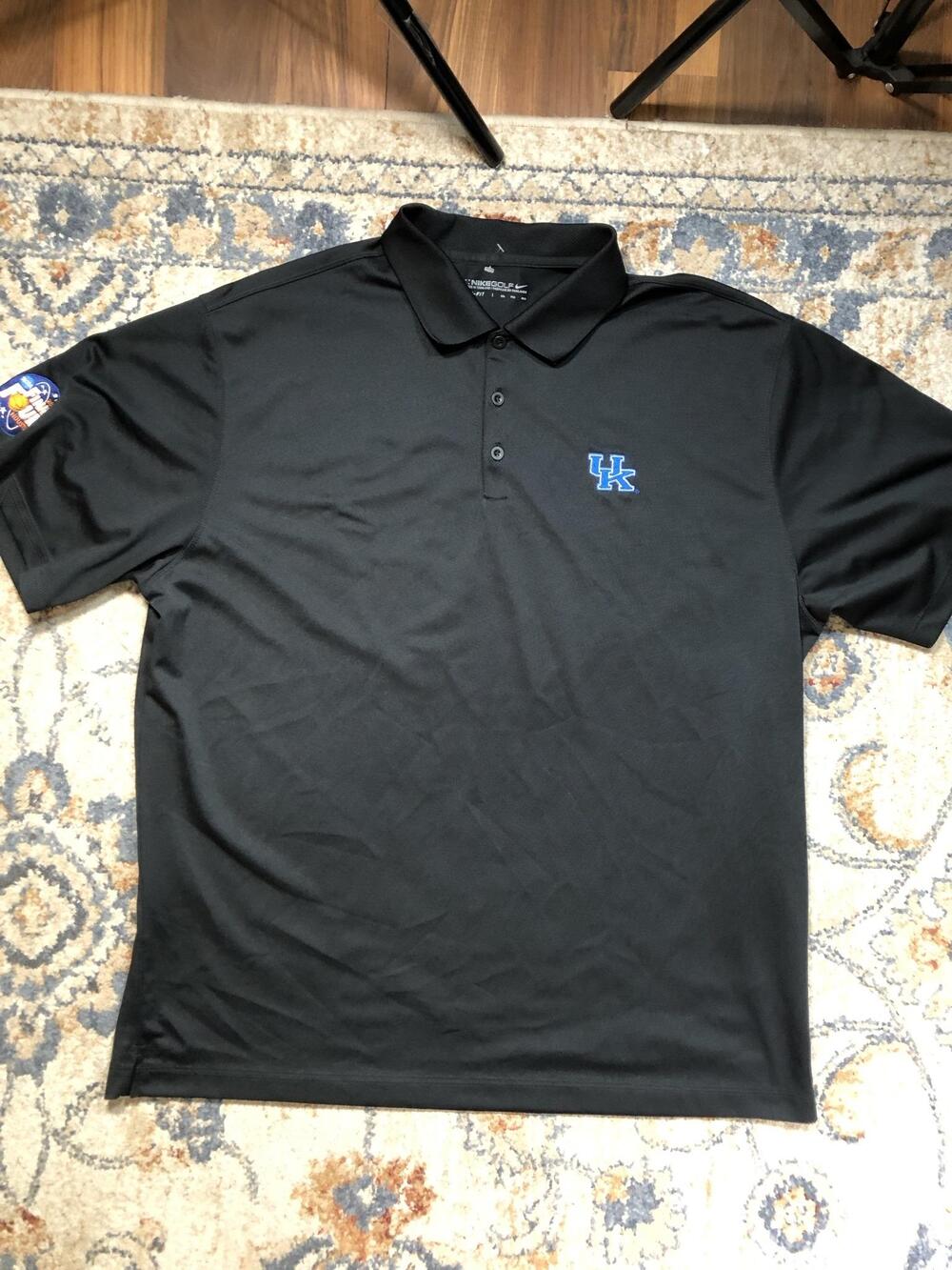 Kentucky Wildcats Polo Shirt Mens 2XL Black NCAA Basketball Nike Final Four